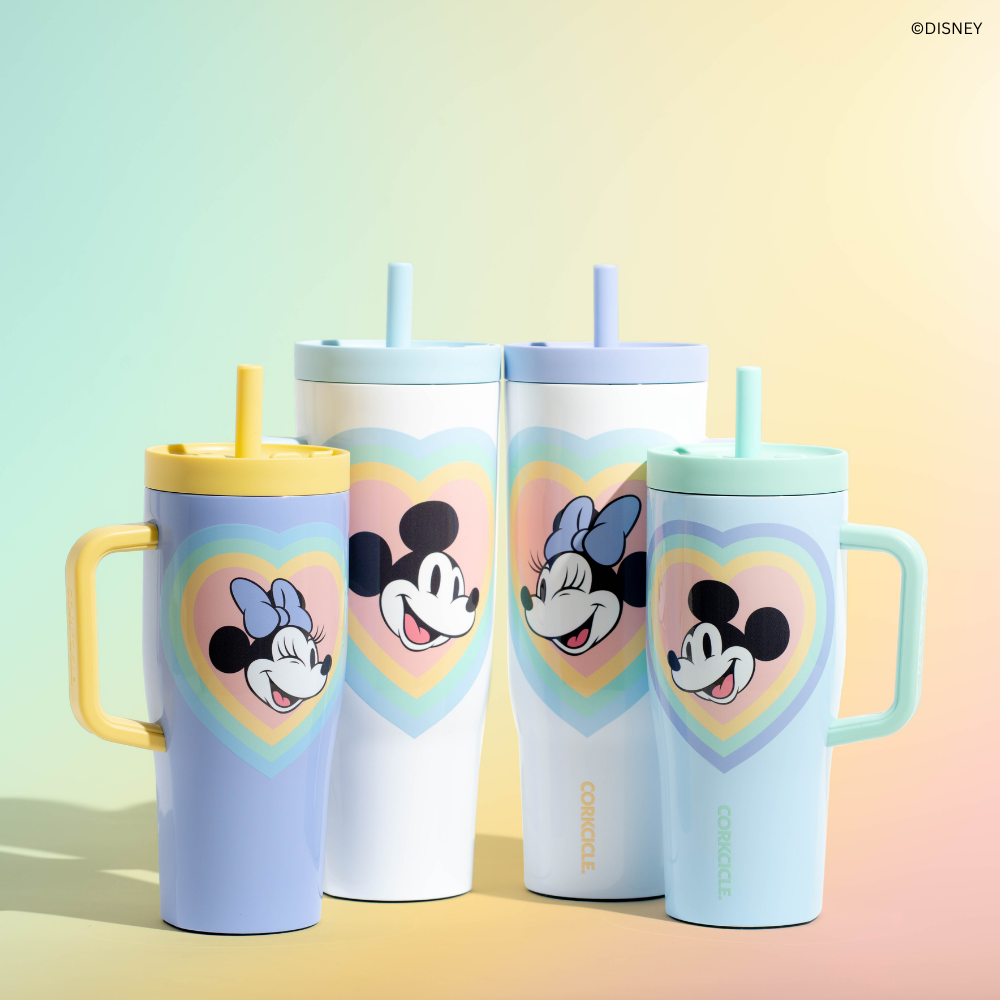 Mickey & Minnie Mouse Retro Rainbow Leakproof Cruiser - 22oz / Minnie Mouse - Retro Rainbow